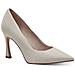 Ivory Leather Elegant Closed Pumps High Scarpe Con Tacco Pelle Scarpe Donna Beige Eu 36, 1-22438-42 413 - Foto miniatura 1