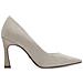 Ivory Leather Elegant Closed Pumps High Scarpe Con Tacco Pelle Scarpe Donna Beige Eu 36, 1-22438-42 413 - Foto miniatura 3