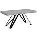 Tavolo allungabile 90x180/440 cm Terium cemento gambe antracite - Foto miniatura 1