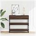 Tavolo Consolle Rovere Marrone 90x35x80 Cm Legno Multistrato - Foto miniatura 3