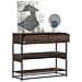 Tavolo Consolle Rovere Marrone 90x35x80 Cm Legno Multistrato - Foto miniatura 1