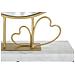 Specchio Da Tavolo Cuore 25 - Oro - Metallo - 30x9x39,5 Cm - Foto miniatura 3