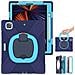 Custodia Resistente Per Ipad Pro 12.9"" Con Supporto Rotante - Elegante In Blu - Foto miniatura 1