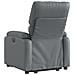 Poltrona Alzapersona Reclinabile Grigio In Similpelle - Foto miniatura 4