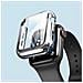 Elegante Custodia Per Pc Argentata Con Vetro Temperato Per Apple Watch 40 Mm - Foto miniatura 3
