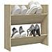 Lusso Casadino -  Scarpiera A Muro Rovere Sonoma 60x18x60 Cm In Legno Multistrato - Foto miniatura 2