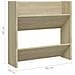 Lusso Casadino -  Scarpiera A Muro Rovere Sonoma 60x18x60 Cm In Legno Multistrato - Foto miniatura 5