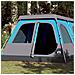 Tenda Familiare a Cupola 10 Persone Blu a Rilascio Rapido - Foto miniatura 1
