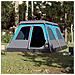 Tenda Familiare a Cupola 10 Persone Blu a Rilascio Rapido - Foto miniatura 2