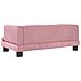 Lettino per Cani Rosa 80x45x30 cm in Velluto - Foto miniatura 5