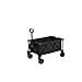 Carrello Pieghevole Per Carri Multiuso Con Ruote Per Tutti I Terreni, Carrelli Da Giardino Per Impieghi Gravosi Con Maniglia, Per Lo Shopping In Campeggio Pesca Sportiva Nera - Foto miniatura 1