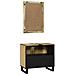 Set di mobili per il bagno 2 pcs Marrone 62 x 33 x 58 cm - Foto miniatura 6