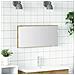 Mobile da bagno con specchio con luce LED in rovere artigianale 80x37 cm - Foto miniatura 2