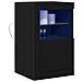 Mobile laterale 2 pcs Rovere nero 41 x 37 x 67 cm - Foto miniatura 3
