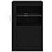 Mobile laterale 2 pcs Rovere nero 41 x 37 x 67 cm - Foto miniatura 5