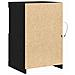 Mobile laterale 2 pcs Rovere nero 41 x 37 x 67 cm - Foto miniatura 8