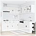 Set Mobili da Cucina 11 pz Porto Bianchi Lucido in Truciolato - Foto miniatura 3