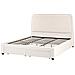 Letto Con Cassetti Contenitori Bouclé Sardent 180 X 200 Cm Bianco Sporco - Foto miniatura 4