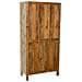 Vetrina In Legno Artigianale Anticato 85 X 40 X 180h Cm - Foto miniatura 4