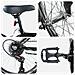 Bicicletta per Bambini 24 Pollici 6-Speed per 8-12 anni Nero - Foto miniatura 4