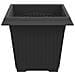Vaso quadrato per fiori 6 pcs Nero 20 x 20 x 16 cm Plastica - Foto miniatura 6