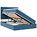 Letto con contenitore e materasso Blu Scuro 140 x 200 cm - Foto miniatura 1