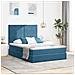 Letto con contenitore e materasso Blu Scuro 140 x 200 cm - Foto miniatura 2