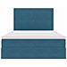 Letto con contenitore e materasso Blu Scuro 140 x 200 cm - Foto miniatura 7