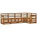 Set divani 5 pcs Naturale Legno di Acacia Massello - Foto miniatura 1