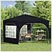 Tenda per feste a pop-up 290 x 290 x 245 cm Antracite - Foto miniatura 3