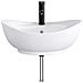 Lavabo da bagno Nero Opaco 59 x 35 x 21 cm Metallo - Foto miniatura 3
