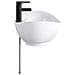 Lavabo da bagno Nero Opaco 59 x 35 x 21 cm Metallo - Foto miniatura 5