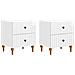 Armadio da Notte 2 pcs Bianco Lucido 43 x 34,5 x 48 cm - Foto miniatura 1