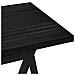 Tavolo da pranzo NOAIN 160 cm Legno Massello di Pino Nero - Foto miniatura 7