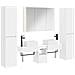 Set di mobili per il bagno 6 pcs Bianco - Foto miniatura 1