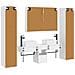 Set di mobili per il bagno 6 pcs Bianco - Foto miniatura 9