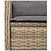 Set Divani da Giardino 5 pz con Cuscini in Polyrattan Beige - Foto miniatura 8