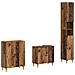 Set di armadietti da bagno in 3 pezzi ALKMAAR Legno antico - Foto miniatura 1