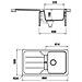 Lavello FOMD100A51 1 Vasca Gocciolatoio Dimensioni 86x50 cm colore Antracite serie Formhaus - Foto miniatura 3