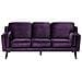Divano A 3 Posti In Tessuto Viola Lokka - Foto miniatura 8
