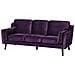 Divano A 3 Posti In Tessuto Viola Lokka - Foto miniatura 19