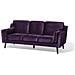 Divano A 3 Posti In Tessuto Viola Lokka - Foto miniatura 13