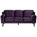 Divano A 3 Posti In Tessuto Viola Lokka - Foto miniatura 1