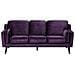Divano A 3 Posti In Tessuto Viola Lokka - Foto miniatura 7