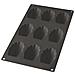 Stampo Madeleine 9 Porzioni, Nero - Foto miniatura 1