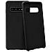 Cover Silicone Galaxy S10 Semi-rigida Opaca Finitura Soft Touch Nero - Foto miniatura 4