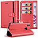 Custodia Compatibile Con Cubot J3 Pro In Rosso Carminio - Coperchio Protettiva Con Chiusura Magnetica, Funzione Stand E Tasca Per Le Carte - Foto miniatura 1