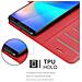 Custodia Compatibile Con Cubot J3 Pro In Rosso Carminio - Coperchio Protettiva Con Chiusura Magnetica, Funzione Stand E Tasca Per Le Carte - Foto miniatura 5