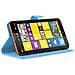 Custodia Compatibile Con Nokia Lumia 1320 In Pastello Blu - Coperchio Protettiva Con Chiusura Magnetica, Funzione Stand E Tasca Per Le Carte - Foto miniatura 3