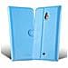 Custodia Compatibile Con Nokia Lumia 1320 In Pastello Blu - Coperchio Protettiva Con Chiusura Magnetica, Funzione Stand E Tasca Per Le Carte - Foto miniatura 5